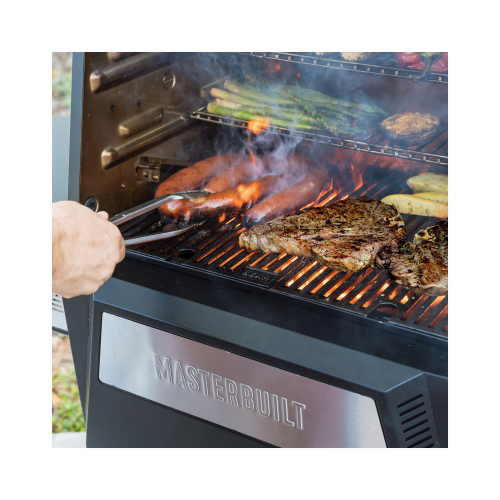 Masterbuilt MB20040220 Digital Charcoal Grill and Smoker, 560 sq-in Primary Cooking Surface, Black, Steel Body