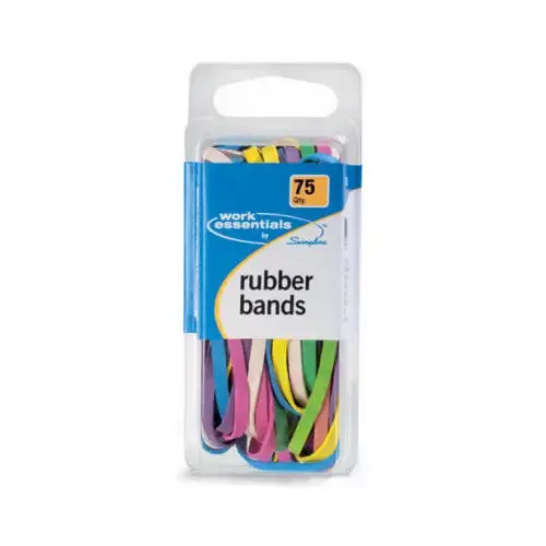 Swingline S7071750 Rubber Bands Work Essentials 75 pk Assorted