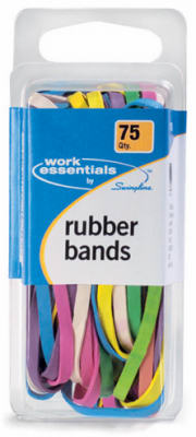 Swingline S7071750 Rubber Bands Work Essentials 75 pk Assorted