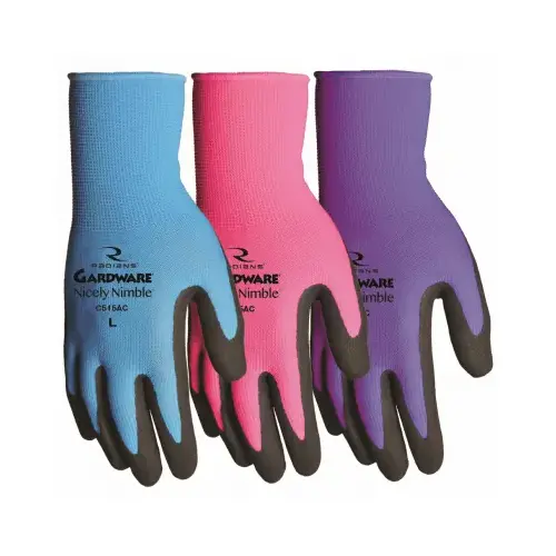 Radians C515ACL 15ga Lg Gradware Nylon Sgl Palm Coating Gloves Pair