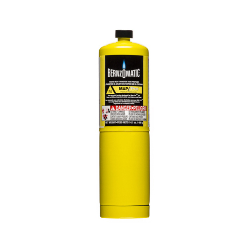 BernzOmatic 332585-XCP12 MAP-Pro Cylinder 14.1 oz Steel Yellow - pack of 12