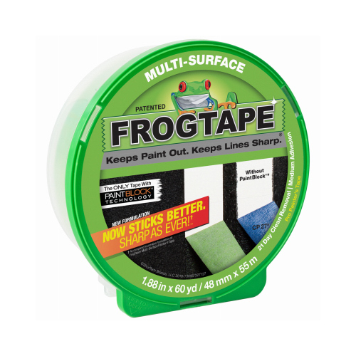 FrogTape 1358464 Painter's Tape 1.88" W X 60 yd L Green Medium Strength Green