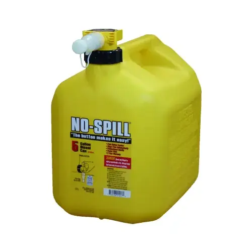 Diesel Gas Can, 5 gal, Plastic, Yellow