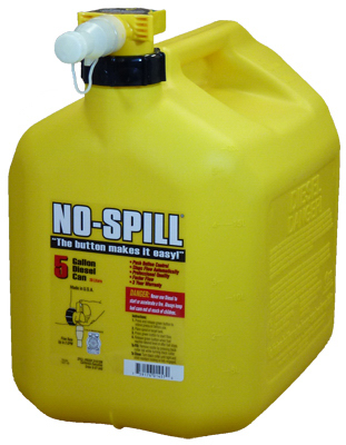 No-Spill 1457 Diesel Gas Can, 5 gal, Plastic, Yellow