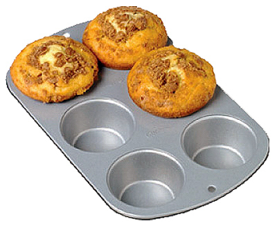 WILTON 191003176 Muffin Pan Recipe Right Gray Gray