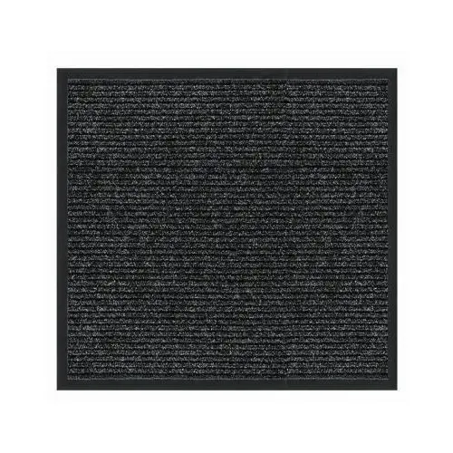 Multy Home MT1005380 Floor Mat Platinum 48" L X 36" W Charcoal Polyester/Vinyl Charcoal