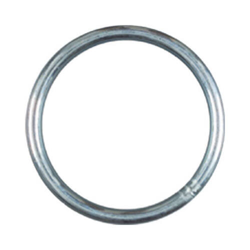 3155BC Series Welded Ring, 850 lb Working Load, 3 in ID Dia Ring, #1 Chain, Steel, Zinc