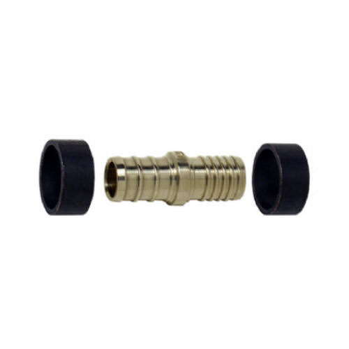 SharkBite UC4006LFA 3/8 in. Brass PEX Barb Polybutylene Coupling