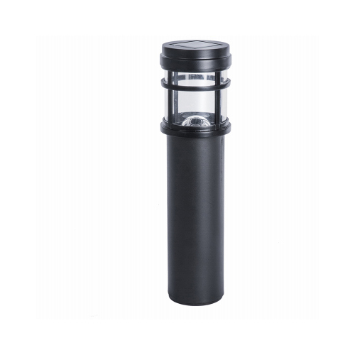 Bollard Light Black Solar Powered LED Black