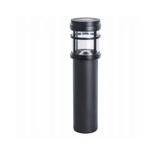 Sterno Home GL23868BK Bollard Light Black Solar Powered LED Black