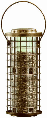 Perky-Pet 114 Squirrel Stumper Feeder, Metal/Plastic, Clear, Antique Gold, Hanging Mounting