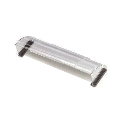 Heat and Air Deflector, 10 to 14 in L, 9-3/8 in W, Plastic, Clear