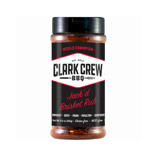 Clark Crew BBQ Jack'd Brisket Rub, 12 oz - pack of 6