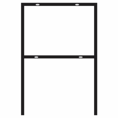 Hillman 844137 Sign Frame English Black 24" H X 18" W