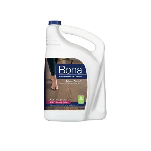 Bona WM700056001 Floor Cleaner, 160 oz, Liquid, Mild, Light Blue