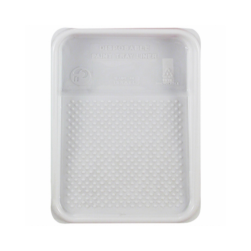 Paint Tray Liner Plastic 9" W X 15" L White