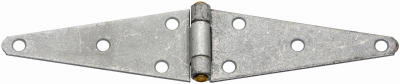 National Hardware N128-322 Strap Hinge, 2.43 in W Frame Leaf, Steel, Screw Mounting, 20 lb Galvanized