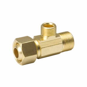 Proline Series 1/4-in x 1/4-in Compression Tee Fitting in the Brass  Fittings department at