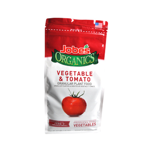 Vegetable and Tomato Organic Plant Food, 4 lb Bag, Granular, 2-5-3 N-P-K Ratio Brown