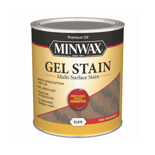 Minwax 616120444-XCP4 Gel Stain Semi-Transparent Slate Oil-Based 1 qt ...