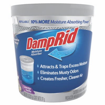 DampRid FG01LVSB Moisture Absorber Lavender Vanilla Scent 11 oz