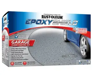 さく様 Rust-Oleum EpoxyShield 1 gal. Gray High-Gloss 1 Car Garage