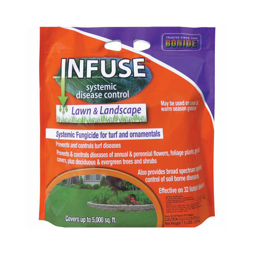 INFUSE 60514 Disease Control Fungicide, Granule, Faint Sulfur, Tan, 7.5 lb Package, Bag