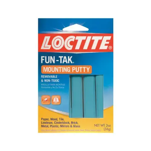 Mounting Putty Fun-Tak Low Strength Synthetic Rubber 2 oz Blue - pack of 12