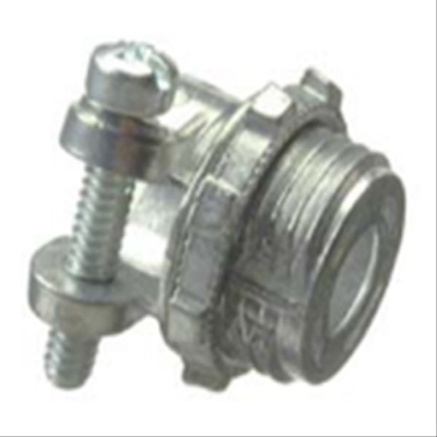 Halex 20421 Squeeze Connector 1/2" D Zinc For AC, FC and FMC