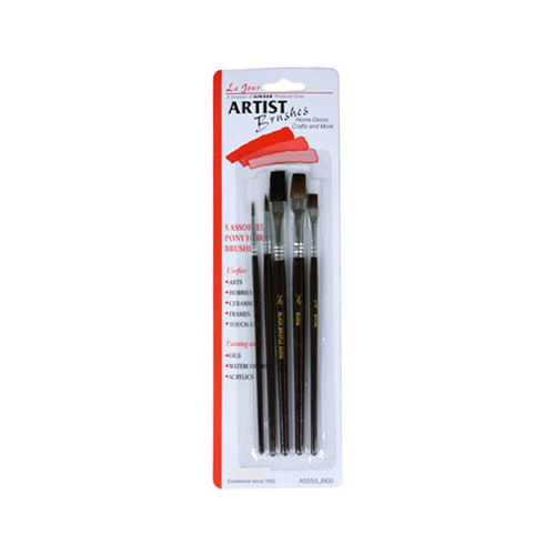 Artist Paint Brush Set Assorted - pack of 12