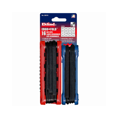 Hex Key Sets Ergo-Fold Metric and SAE Fold-Up Assorted