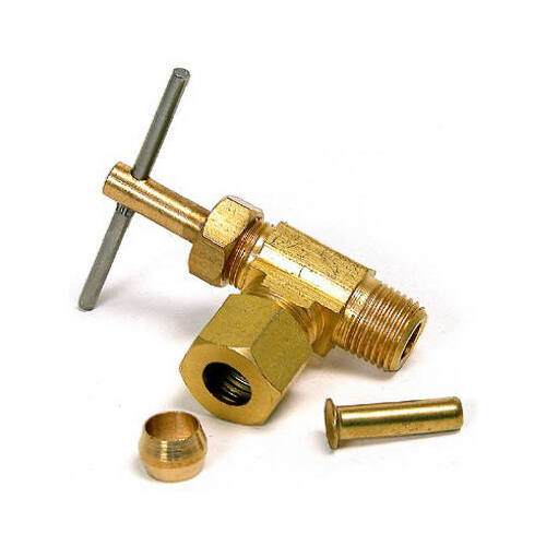 Angle Needle Valve, Brass, For: Evaporative Cooler Purge Systems - pack of 10