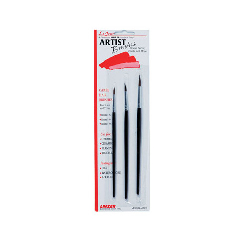Linzer A383-XCP12 Artist Paint Brush Set No. 2/4/6 Round - pack of 12