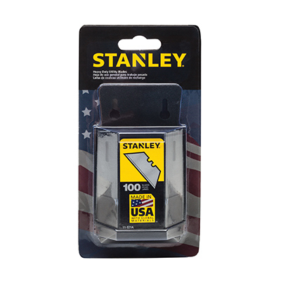 Stanley 11-921A Blade Dispenser with Blades Steel Heavy Duty 2.4" L Silver