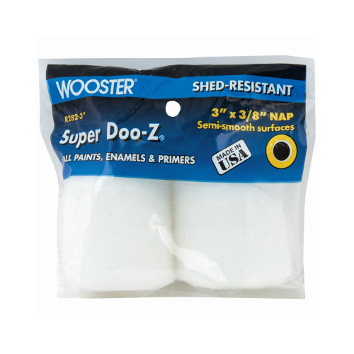 Wooster 00R2820030 3 in. x 3/8 in. High-Density Super Doo-Z Roller Cover - Pair
