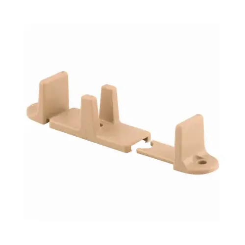 Closet Door Adjustable Guide, 1 In. High   pair Tan