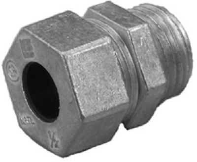 Halex 21691 Cord Connector, 1/2 in, Zinc - Pair Silver