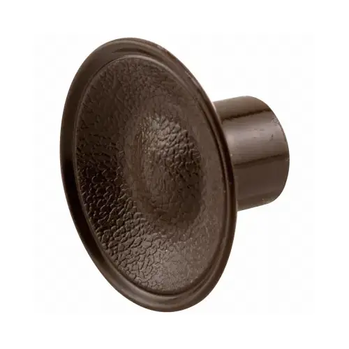 Bi-Fold Door Knobs, 1-13/16-In. Outside Diameter, Plastic, Brown - pack of 10