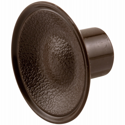 Prime-Line N 6871 Bi-Fold Door Knobs, 1-13/16-In. Outside Diameter, Plastic, Brown - pack of 10