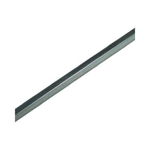 Keystock 0.375" X 0.38" W X 12" L Steel Zinc-Plated