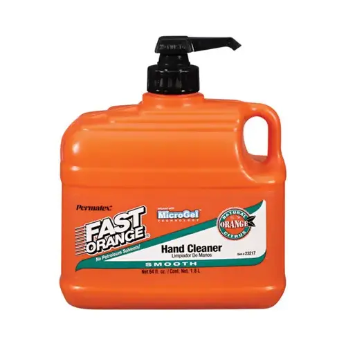 Fast Orange Smooth Orange Citrus Hand Cleaner, 1/2 Gal. White