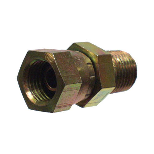 Hydraulic Adapter Steel 3/8" D X 3/8" D 1