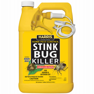 Harris STINK-128 Stink Bug Killer, Liquid, Spray Application, 1 gal Clear