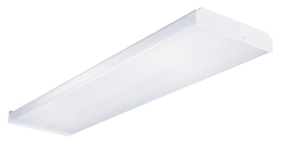 Metalux WN232R Wraparound Light, 120 V, 32 W, 2-Lamp White