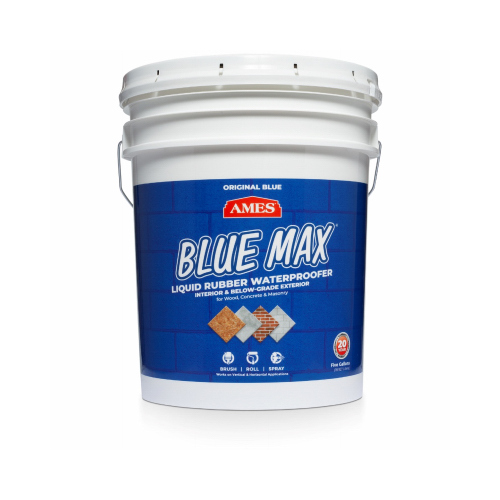 Ames BMX5RG Waterproof Coating Blue Max Liquid Rubber Blue 5 gal Blue