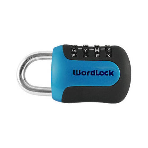 Padlock 0.8" H X 1.8" W X 3-1/2" L Steel 4-Dial Combination Assorted