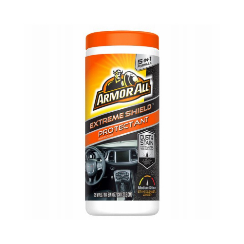 ARMORED AUTOGROUP INC 19145 Extreme Shield Car Protectant Wipes, 25 Count
