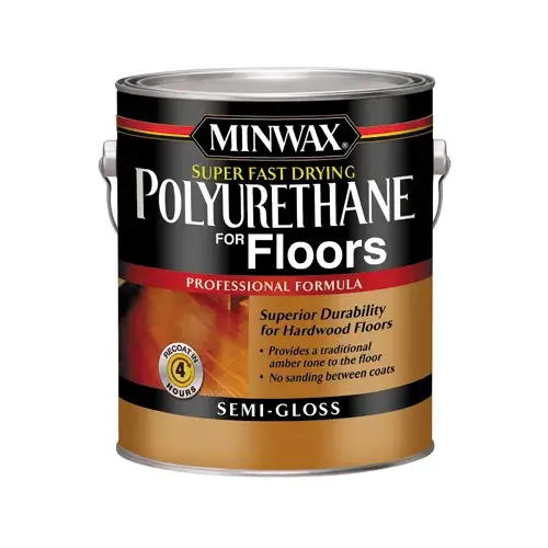 0000 Polyurethane, Semi-Gloss, Liquid, Clear, 1 gal, Can