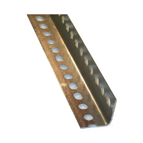 Slotted Steel Angle, 14-Ga. Zinc Plated, 1.5 x 1.5 x 24 In.