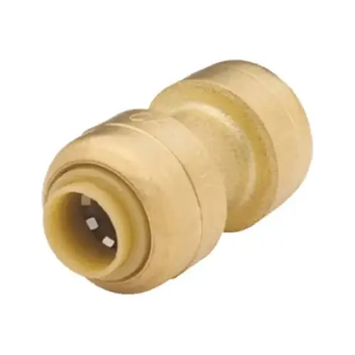 1/4 In. (3/8 In. OD) Push-to-Connect Straight Brass Coupling